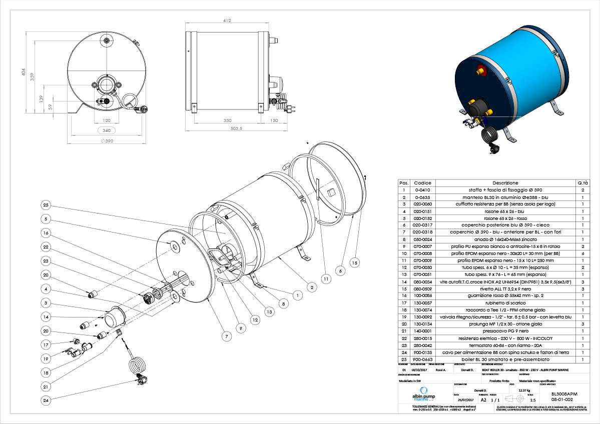 Premium bojler 30L 230V