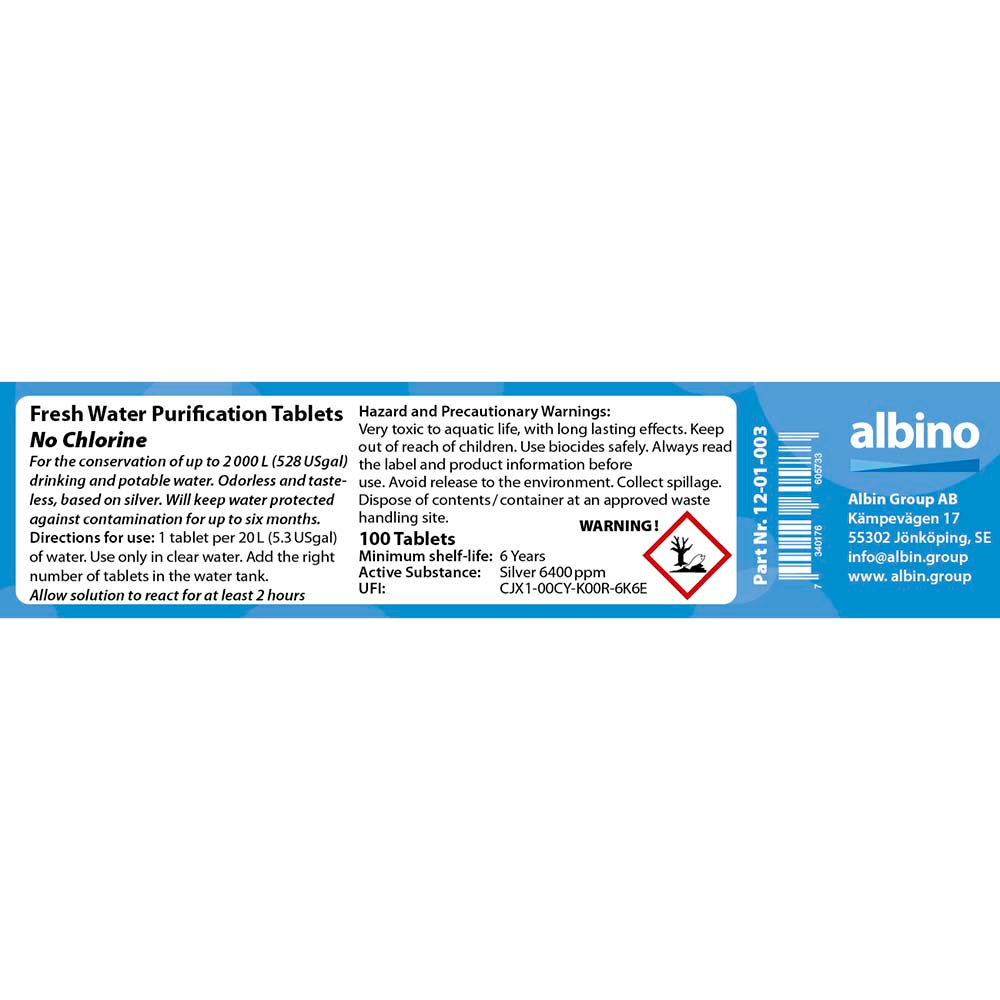 Tablete za pročišćavanje pitke vode - Bez klora