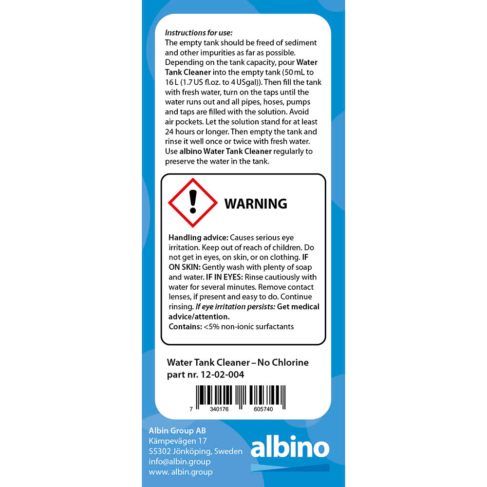 Sredstvo za čišćenje sustava pitke vode - Bez klora