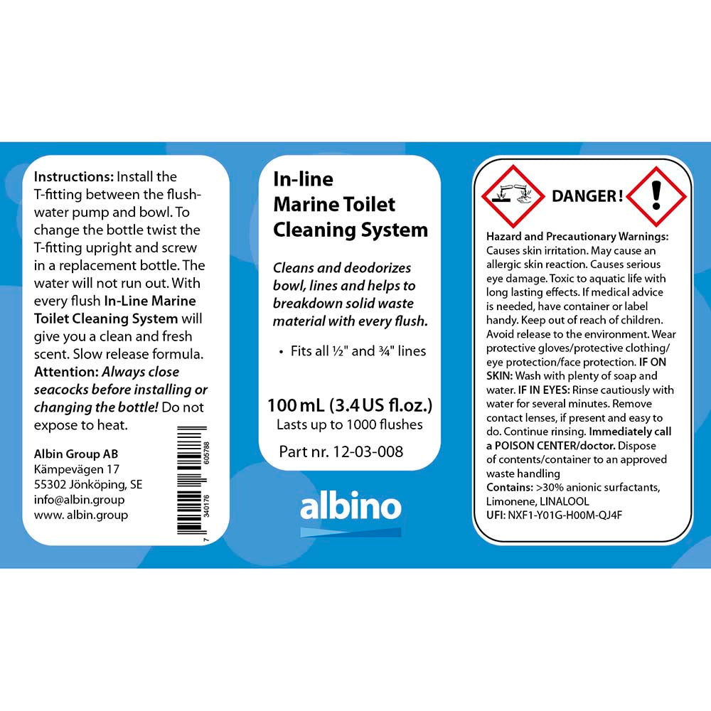 In-line sustav za čišćenje brodskih WC-a