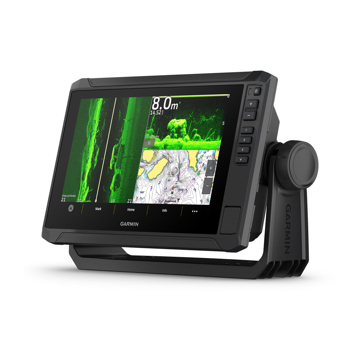 Garmin echoMAP UHD2 92sv – bočni prikaz