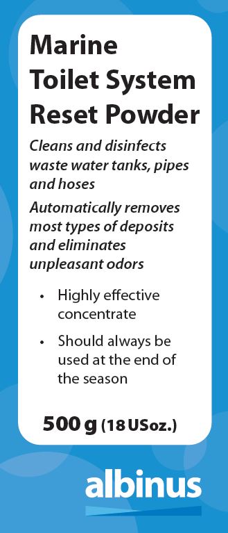 Prašak za resetiranje brodskog WC sustava