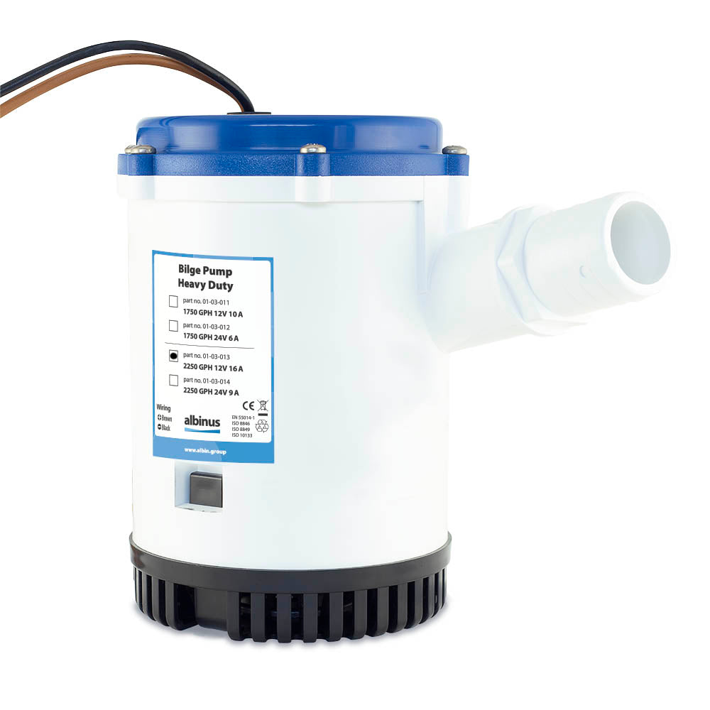 Potopna kaljužna pumpa Albin Heavy Duty 2250 GPH 24V