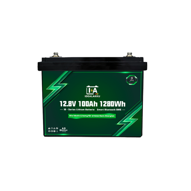 Idealakku IB 12V 100Ah LiFePO4 baterija s Bluetoothom i Smart BMS-om